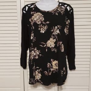 Strappy Shoulder, Open Back w/Button Detail